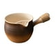 thumbnail image 4 of Tetera de cerámica china BLESIY con mango lateral Marrón grande, 4 of 8
