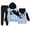 Light Blue, variant on lnmuld Girls Outfits 2 Piece Girls' Autumn Winter Letter Graphic Print Hooded Sweatshirt and Pants Casual Outfit Set with Front Pocket Round Neck Long Sleeve Solid Color Size:10-11 Years