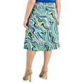 thumbnail image 2 of Bar III Womens Plus Swirl Print Midi Midi Skirt, 2 of 2