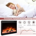 thumbnail image 5 of 36" Wall Mount Electric Fireplace,Adjustable Flame Colors & Temperature,Remote Control,Timer,750W/1500W, 5 of 6