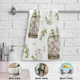 thumbnail image 5 of SKYSONIC 2 Pack Watercolor Birdcage Hand Towels, Flowers Spring Kitchen Towel Ultra Soft and Absorbent,Decorative Fingertip Face Towel for Bathroom Hotel, 28.3"x 14.4", 5 of 6