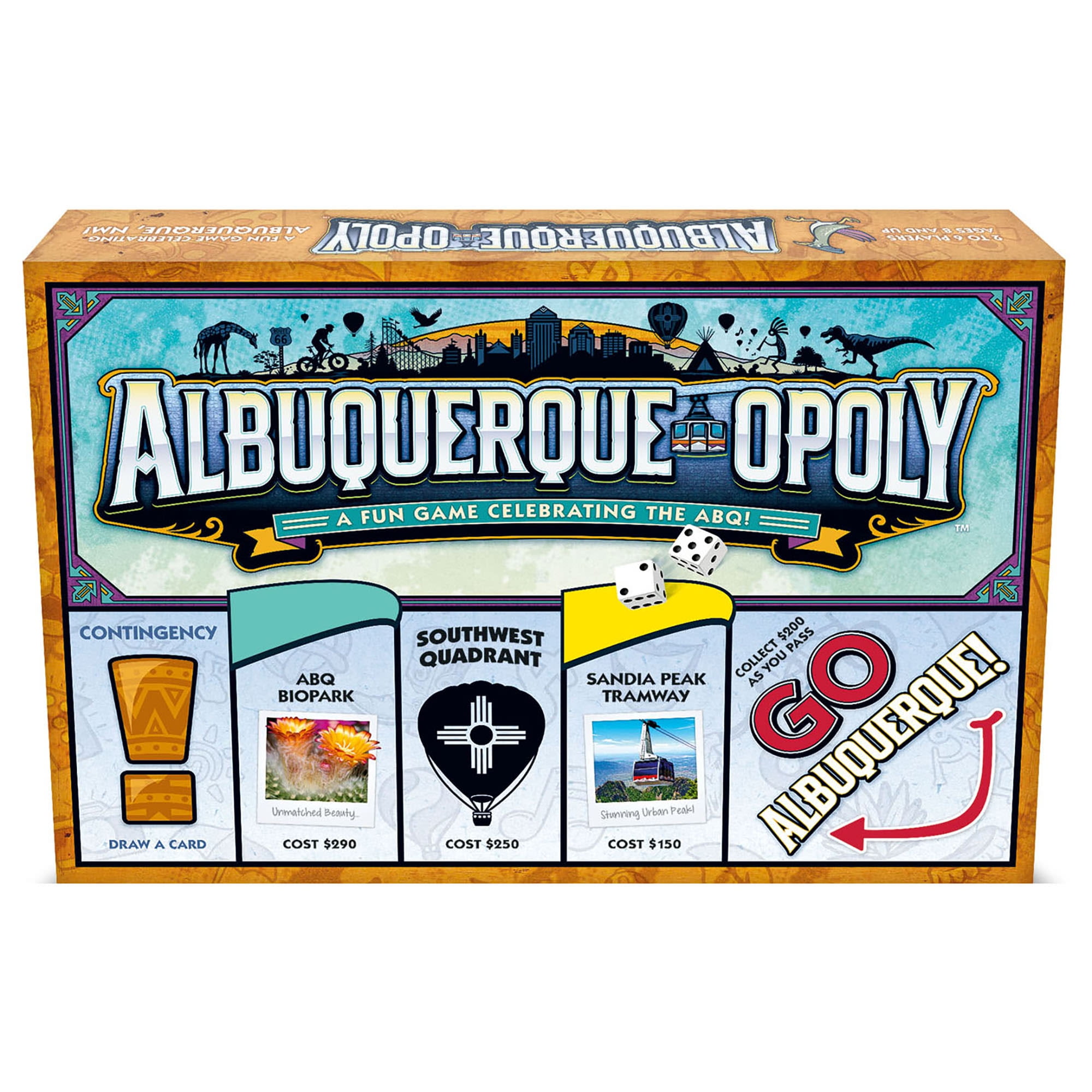 Albuquerque-Opoly City Themed Family Board Game, 2-6 Players