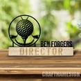 thumbnail image 3 of Craftnamesign Custom Golfing Desk Name Plate, Golf Lover Metal Nameplate, Golfer Desk Decor, 3 of 5