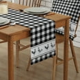 thumbnail image 2 of Table Runner Dresser Scarves 90 Inch Long, Farmhouse Buffalo Checker Rooster Linen Dining Table Runners Rustic Watercolor Animal Art Tabletop Scarf for Wedding Holiday Party Kitchen, 2 of 7