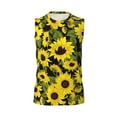 thumbnail image 6 of Picia Sunflowers In Vintage mens Cotton Tank Undershirts , Moisture-wicking Ribbed Tanks, Lightweight Cotton Tank Undershirts-XX-Large, 6 of 8