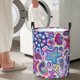 thumbnail image 5 of Fotbe Cute Nautical Cesto de Ropa con Asas, Cesto Impermeable de Gran Capacidad, Bolsa de Lavado para Dormitorio, Cesto de Ropa con Ruedas y Asas-Small, 5 of 6