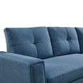 thumbnail image 6 of Tufted Sectional Chaise Sofa Sleeper with Storage in Blue, 6 of 14