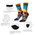 thumbnail image 3 of Disketp Colorful Textured Chihuahua Unisex Crew Socks Lightweight Breathable Ventilation Ankle Socks, Mid-calf socks for Daily, 3 of 6
