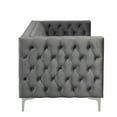 thumbnail image 4 of Morden Fort Modern Sofa with Deep Dutch Velvet, Iron Legs-Velvet Grey, 4 of 7