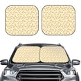 thumbnail image 2 of Gaeub Peanuts3 Print 2-Piece Windshield Sun Shade,Foldable Car Front Window Sunshade,for Most Cars SUV Truck,Heat Blocker Visor Protector-Medium, 2 of 6