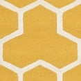 thumbnail image 5 of Safavieh Cambridge 5' X 8' Hand Tufted Wool Rug in Gold and Ivory, 5 of 5