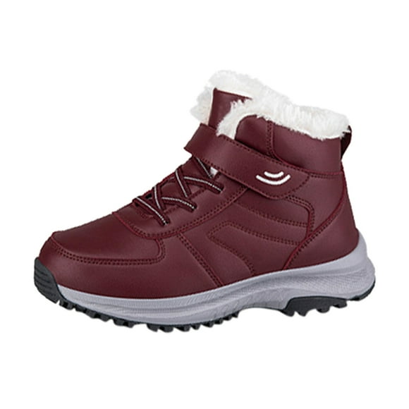 WEAIXIMIUNG Women White Sneakers Comfortable Couples Winter Warm Fashion Casual Shoes Plus Thickened Boots for Men and Women New Outdoor Couples Snow Boots