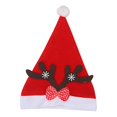 thumbnail image 1 of Kearding Sombreros navideños Transpirable Niños Disfraz de niños Gorros de Papá Noel Sombreros de felpa cálidos Sombreros Festival Bow-knot Kits de decoración para fiestas Tipo 3, 1 of 6