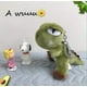thumbnail image 3 of Llavero de dinosaurio de peluche, juguetes de peluche, mochila, adornos, colgante, llavero verde, 10cm Rojo Verde, 3 of 5