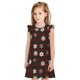 thumbnail image 1 of Fotbe Plaid Snowflakes Festive Vestido de Dormir para Niñas de 3 a 10 Años, Mangas Cortas, Estilo Princesa, Pijama Camisón con Mangas Voladas-X-Large, 1 of 6