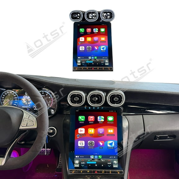 Aotsr Car Accessories Radio For Mercedes-Benz GLC C-Class 2015-2022 Android GPS Navigation Multimedia Stereo Receiver Head Unit