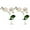 A, variant on GUENG 2Pcs Artificial Hanging Plant Fridge Magnets, 3D Fake Vine Succulent Decor Magnets for Fridge Whiteboard Locker Office (A)