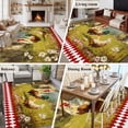 thumbnail image 5 of Farmhouse Rooster Area Rug 5x7 FT, Non Slip Bedroom Throw Carpet, Vintage Rustic Plants Oil Painting Washable Soft Floor Carpet Non-Shedding Rug for Dining Room Bedside Classroom Desk, 5 of 9