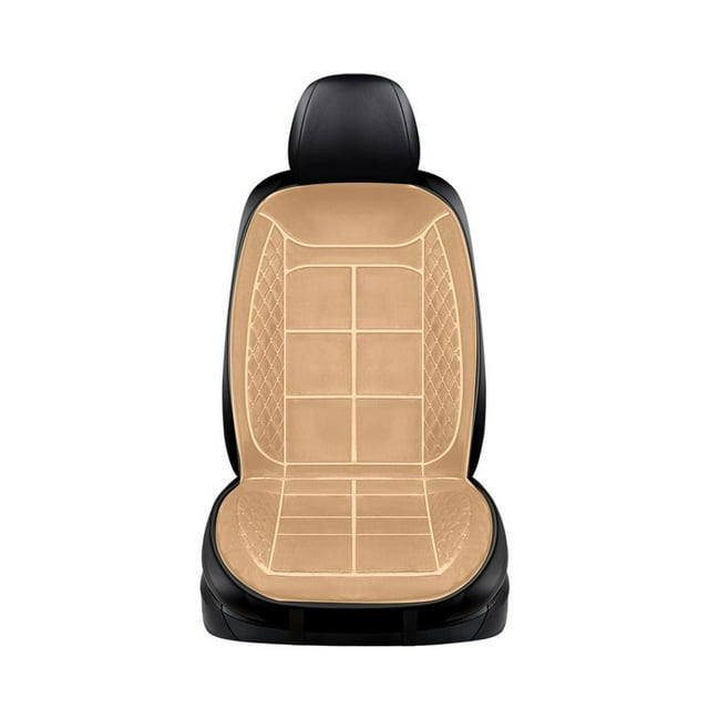 Dsscvnef Car Heated Seat Cushion Car Electric Heating 12v24v Seat Car Cushion Winter Plush Warm Heated Seat Cushion (note; Does Not Include Car Chairs)