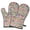 Pioneer Flower Floral-2, variant on Pioneer Flower Floral Print Pattern Oven Mitt 2-Pack Set, Heat Resistant Kitchen Gloves, 7.7" X 12"