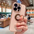 thumbnail image 2 of Luxury Magnetic Plating Silicone Case For iPhone 15 14 13 12 11 Pro Max XS XR 7 8 Plus SE 2020 2022 Full Covers With Ring Holder, 2 of 5