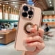 thumbnail image 2 of Luxury Magnetic Plating Silicone Case For iPhone 15 14 13 12 11 Pro Max XS XR 7 8 Plus SE 2020 2022 Full Covers With Ring Holder, 2 of 5