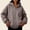 Coffee, variant on QUNYINEY Womens Hoodies Fall Pink Zip Up Sweatshirt Casual Long Sleeve Hooded with Pocket Loose Fit Sweatshirt for Women S-2XL
