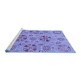 thumbnail image 2 of Ahgly Company Machine Washable Indoor Rectangle Abstract Blue Modern Area Rugs, 5' x 7', 2 of 4