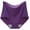Purple, variant on Women Panties Women's High Waist Nylon Silk Underwear Women's Seamless Cotton Crotch Belly Summer Ultra Thin Breathable Underwear Womens Panties Black 3XL