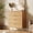 Natural, variant on CazToi 32" Modern Fluted Dresser with 4 Drawers Narrow Wooden Chest Bedroom Closet Storage Organizer & TV Stand