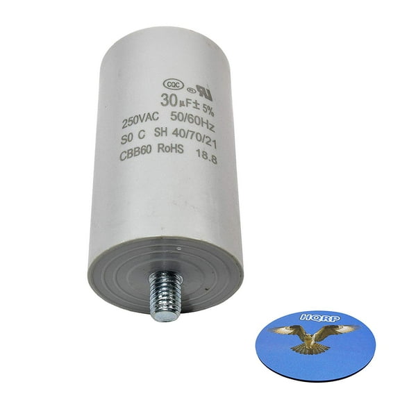 HQRP 30uF 250V Run Capacitor works with AC Electric Motor Start HVAC Blower Compressor Pump 30MFD CBB60   HQRP Coaster