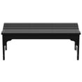 thumbnail image 3 of Ellendale Poly Plastic Backless Adirondack Bench in Black, 3 of 6