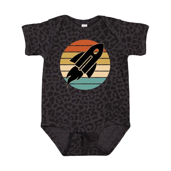 Inktastic Space Rocket Retro Sunset Boys or Girls Baby Bodysuit