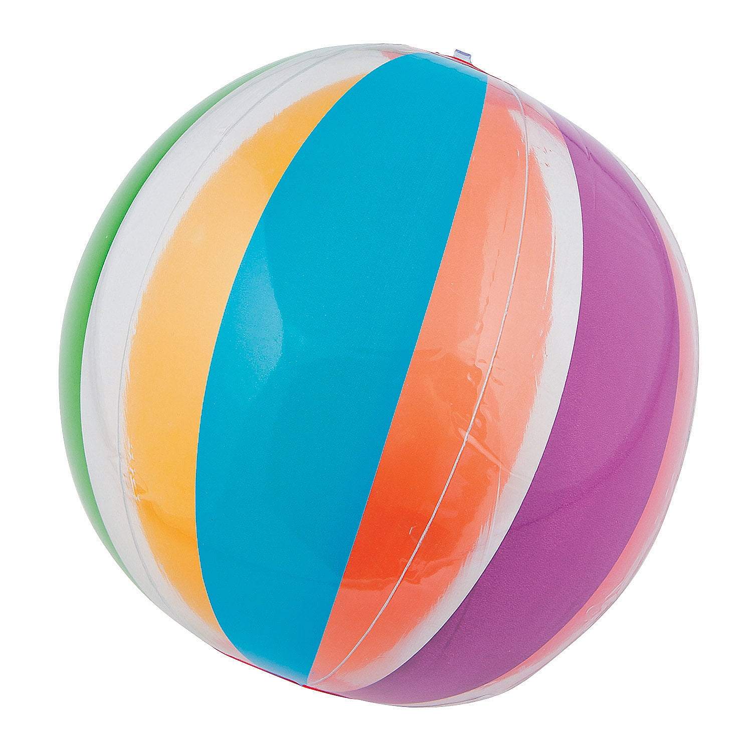 Clear Rainbow Beach Balls (11") 1 Pc Toys 1 Piece