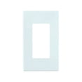 thumbnail image 2 of Leviton Decora Plus Decorator Wallplate 80301-SW - Screwless Snap-On - 1-Gang, White, 20 Pack, 2 of 2
