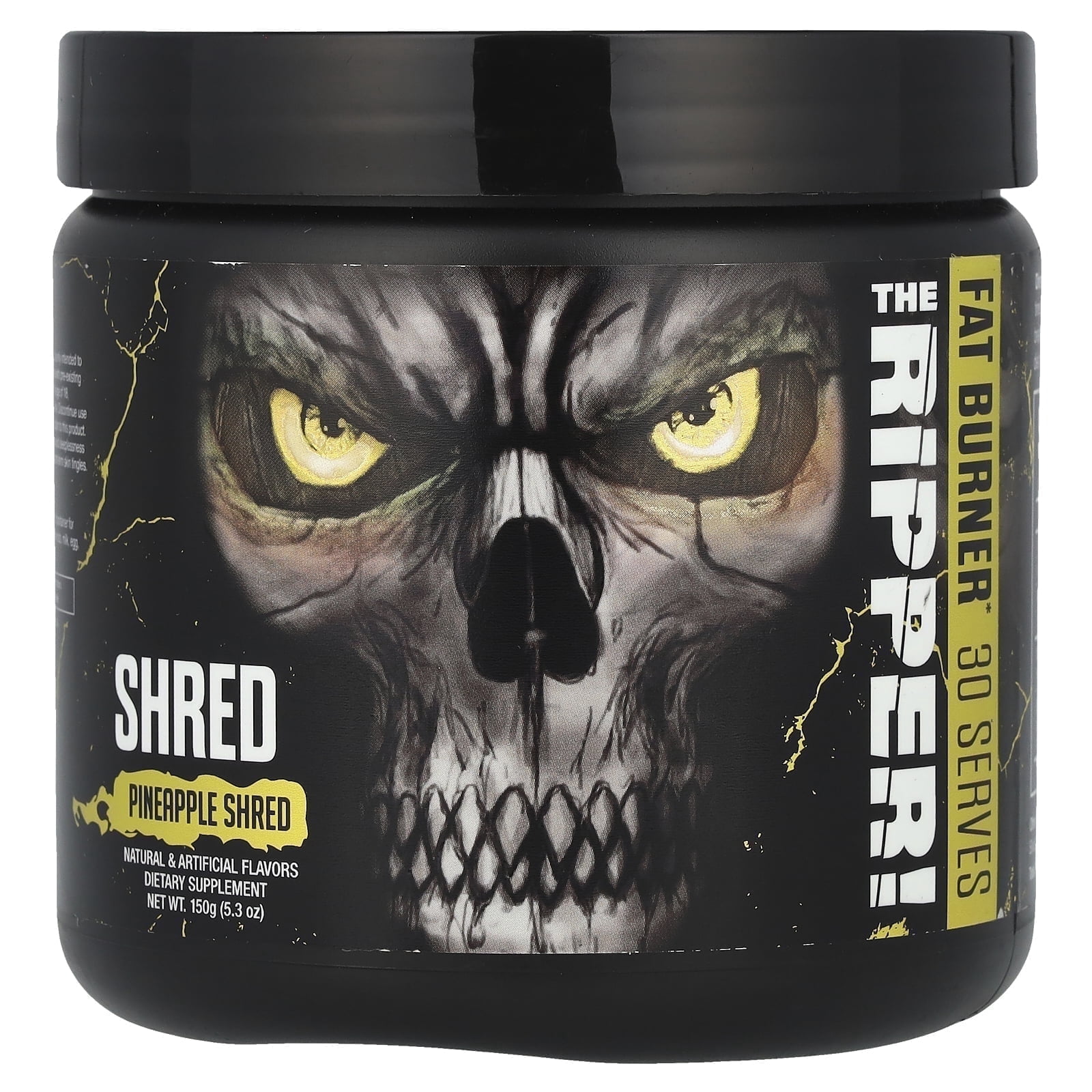 JNX Sports® The Ripper! Thermogenic Pre Workout Powder Pineapple Shred, Pre Workout Mix for Focus & Metabolism Support, 30 Servings