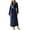 Navy, variant on Unisex Plush Fleece Robe For Women Men, Soft Textured Bathrobe, Lady Cozy Spa Long Robe Clearance Sale Mint Green XL