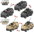thumbnail image 2 of Bloques de construcción para niños, juguete de ladrillos para armar vehículo todoterreno armazón militar Humvee Jeep H1, serie WW2, ideal para regalo, 2 modos, 2024,No Box, 2 of 6