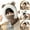 Beige, variant on Winter Fleece Hat for Kids Cute Bear Ear Windproof Button Neck Warmer and Face Cover Thickened One Piece Cap Beige