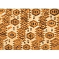 thumbnail image 1 of Ahgly Company Indoor Rectangle Abstract Orange Modern Area Rugs, 4' x 6', 1 of 4