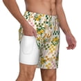 thumbnail image 3 of Balery Lemon Mens Swim Trunks Swim Shorts for Men Quick Dry Inseam Beach Shorts with Compression Liner Pocket-Medium, 3 of 9