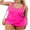 Rose, variant on SHEWIN Womens Plus One-piece Swimsuits Padded Swim Dress Side Knot One Piece Bathing Suit with Skirt Summer Swimwear