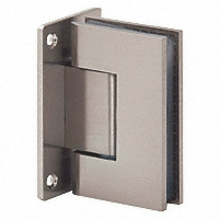 - Brushed Nickel International Series Wall Mount Full Back Plate Square Corner Hinge, Official C.R. Laurence Product By CRL