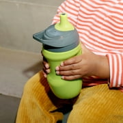 Tommee Tippee Insulated Sporty Toddler Water Bottle, 1–3y, 9oz, No-Spill, Animal Print, 1 Pack