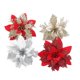 thumbnail image 4 of Flores artificiales de Pascua con purpurina, adornos de árbol de Navidad para decoración de corona para fiesta de boda, 4 of 4