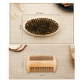 thumbnail image 7 of Wood Barber Brush Set for Men Complete Comb and Tool Kit for Mustache and Beard Grooming, 7 of 7