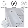 thumbnail image 3 of Bubbles Non-Slip Oval Bathtub Mat Clear 28 L x 15 W, 3 of 5