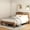 Dark Brown#66, variant on Bed Frames Bed Frame King Size, Wood Platform Bed Frame , Noise Free,No Box Spring Needed and Easy Assembly Tool,Large Under Bed Storage,Dark Brown,Adjustable Bed Base