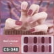 thumbnail image 1 of Pegatinas de envoltura de uñas de Gel semicurado, adhesivo florístico de colores puros, cubierta completa, pegatina impermeable de colores sólidos, manicura DIY, 14 puntas, 1 of 7