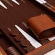 thumbnail image 2 of Funda de piel Backgammon Board Game Happy Hippo Deluxe, color marrón, 2 of 8